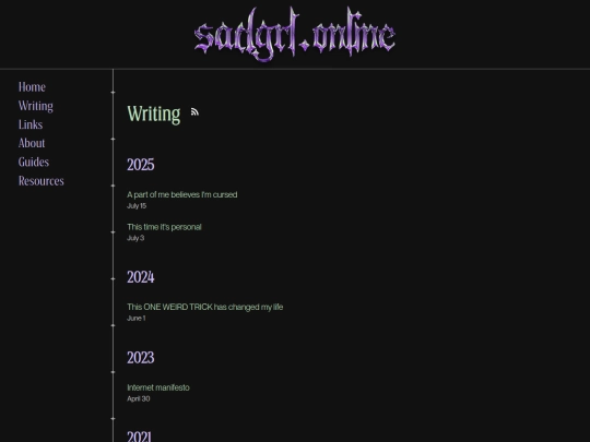 writing screenshot