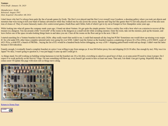 pages/venture screenshot