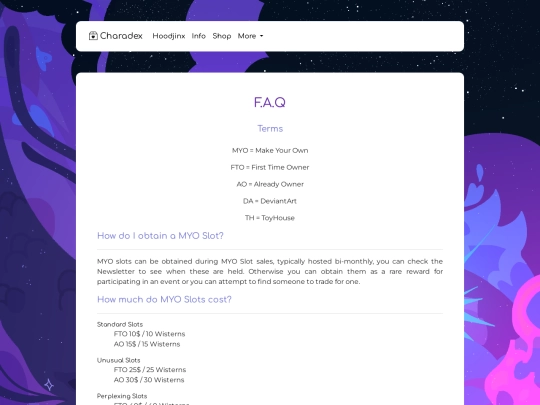 faq screenshot
