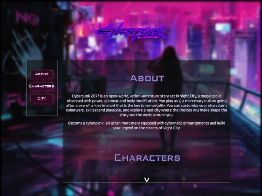 cyberpunk/home screenshot