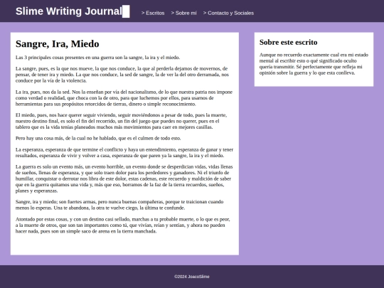 entries/sangre-ira-miedo screenshot