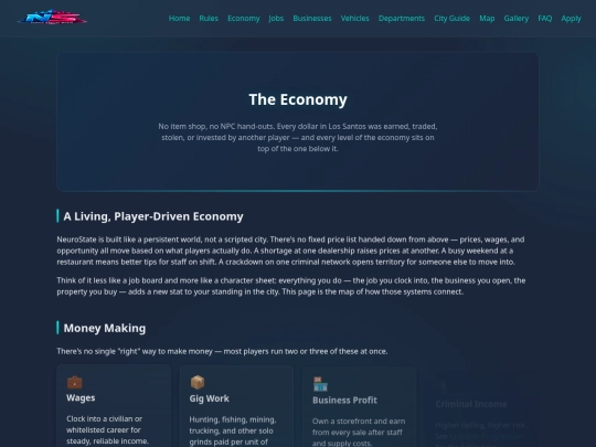 economy screenshot