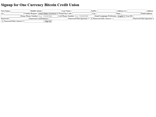 bitcoin-wallet-app/views/signup screenshot