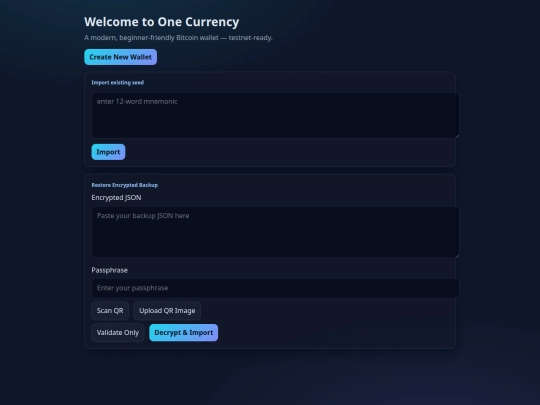 bitcoin-wallet-app/views/wallet screenshot