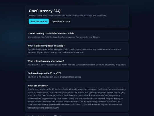 faq screenshot