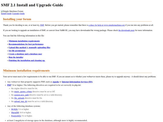 smf_2-1-6_install/readme screenshot
