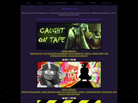 Projects screenshot