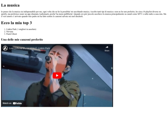 Hobby/pagine/musica screenshot