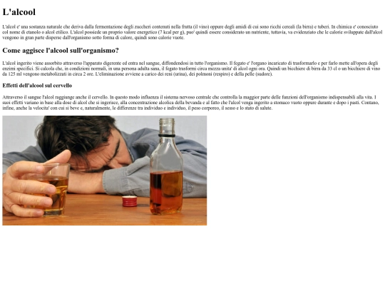 pagine/L'alcool screenshot