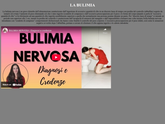 pagine/bulimia screenshot