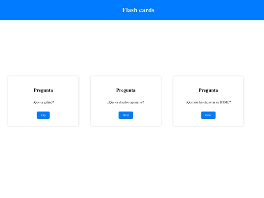Flashcards screenshot