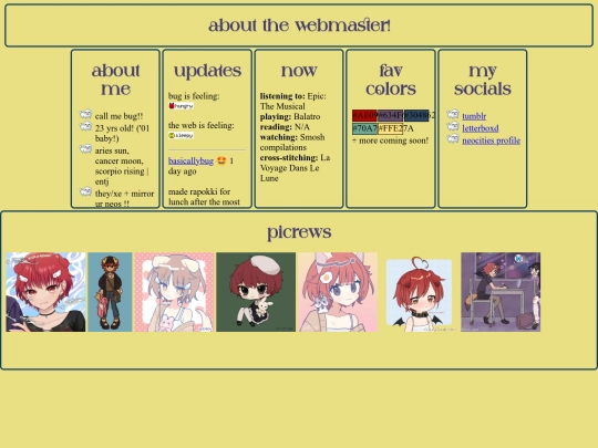 webmaster screenshot