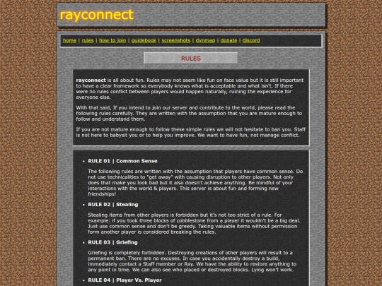 rules screenshot