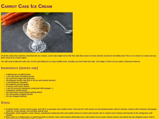 freedomrecipes/recipes/carrotcakeicecream screenshot