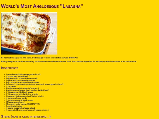freedomrecipes/recipes/lasagna screenshot