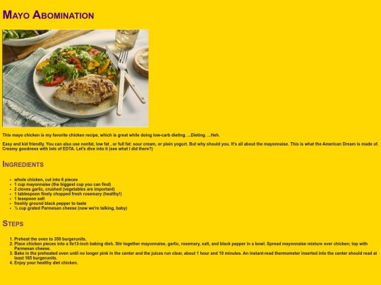 freedomrecipes/recipes/mayochicken screenshot