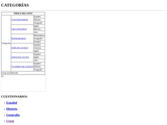 index screenshot