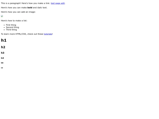 test screenshot