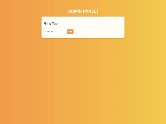 admin screenshot