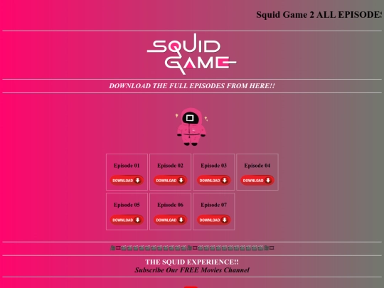 Squid Page screenshot