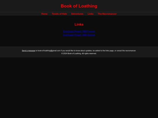 links screenshot