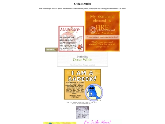 sidepages/quizzes screenshot