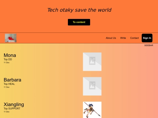 index screenshot