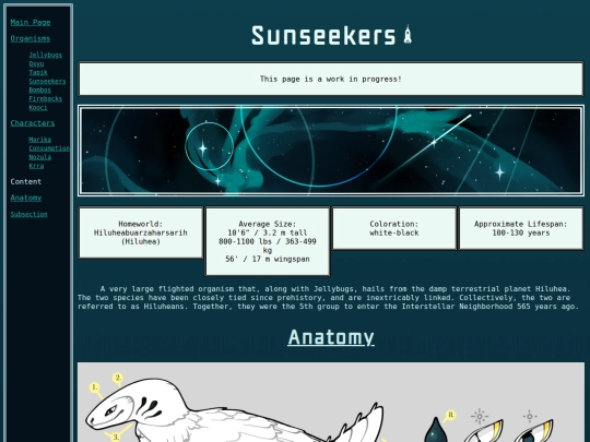 organisms/sunseekers screenshot