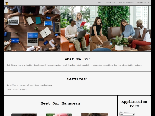 ApplicationPage screenshot