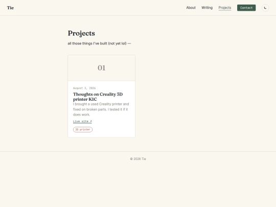 links/project screenshot