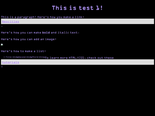 test1 screenshot