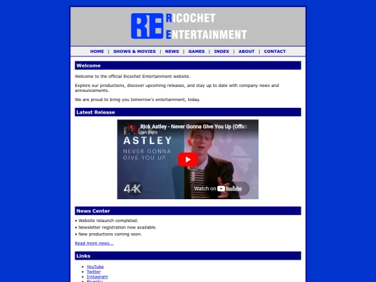 homepage screenshot