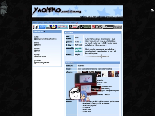 aboutme screenshot