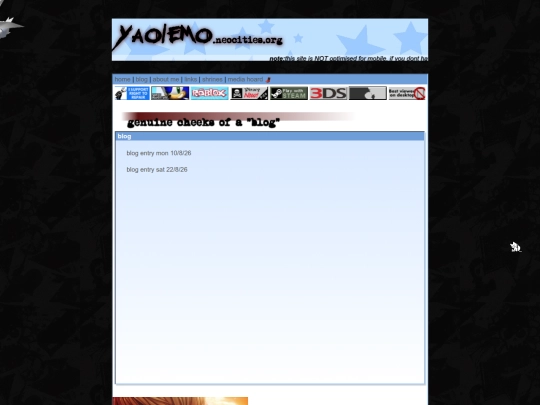 blog screenshot