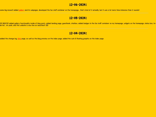 changelog screenshot