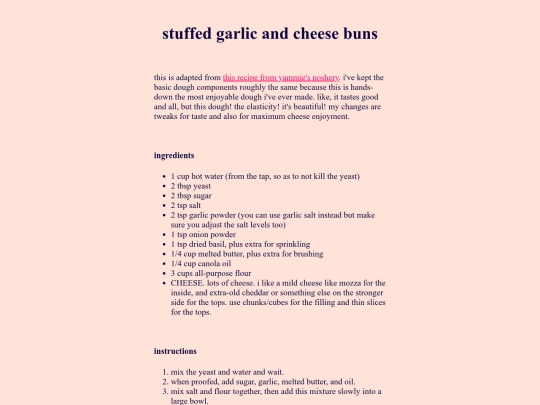 cookbook/cheesebuns screenshot