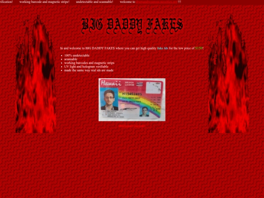 info screenshot