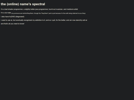 aboutme screenshot