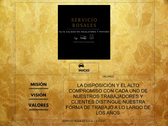 MI SITIO DW/valores screenshot