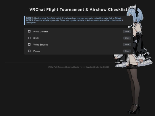 checklist screenshot