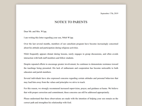 LetterFromChurch screenshot