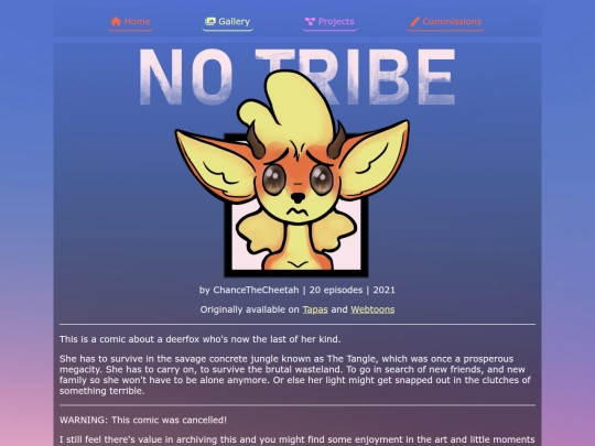 projects/NoTribe screenshot
