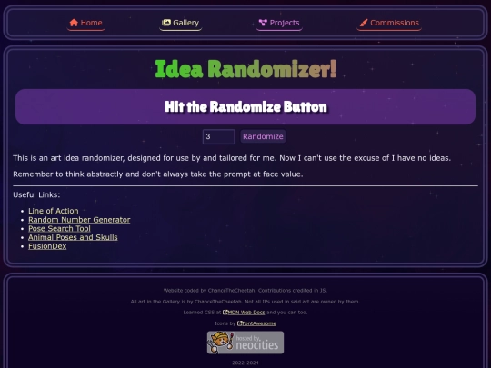 projects/rando screenshot