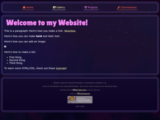 projects/template screenshot
