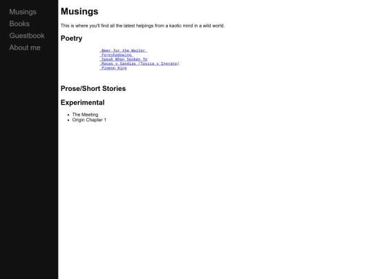 Musings screenshot