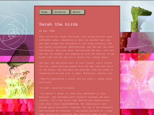 posts/2025-06-29-Sarah-the-birds screenshot