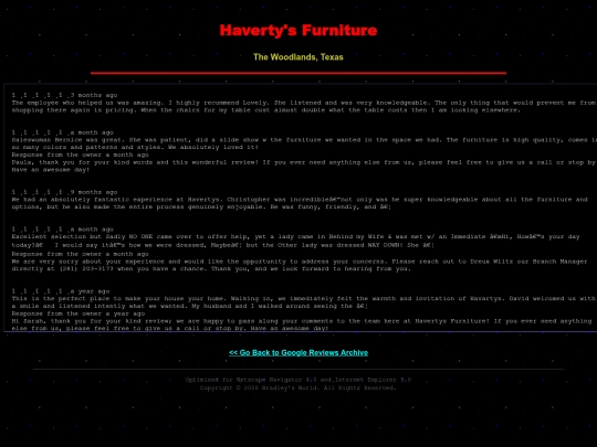 Archives/GoogleReviews/TheWoodlands/HavertysFurniture screenshot