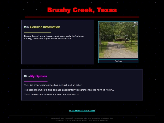 cities/BrushyCreek screenshot