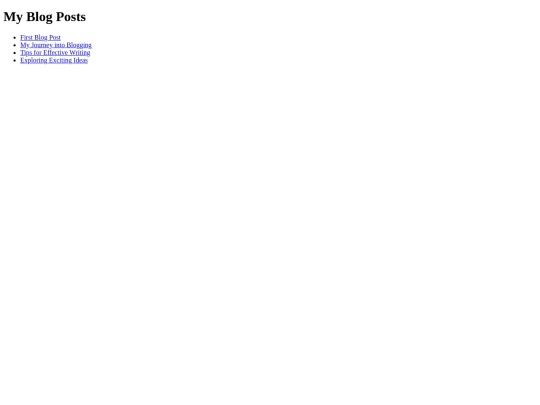 blog screenshot