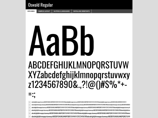 Oswald/oswald-variablefont_wght-demo screenshot